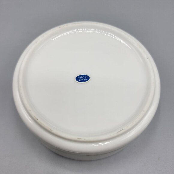 Vintage Japanese Geisha Girl Porcelain Trinket Box Lidded Jar Made in Japan - Picture 3 of 7